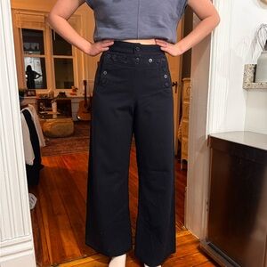 1970s Navy Sailor Bell Bottom pants Wool 13 button